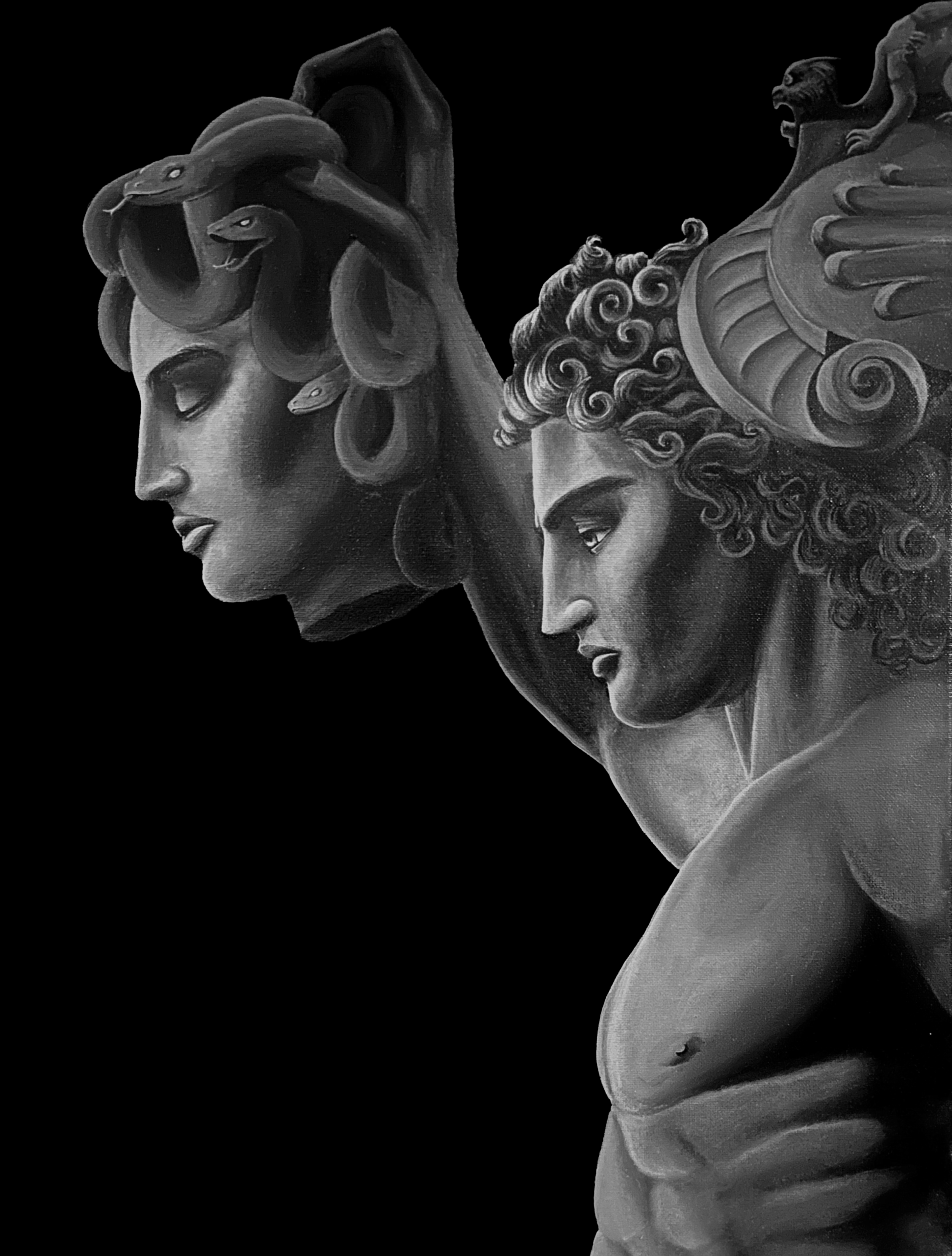 painting b&w
